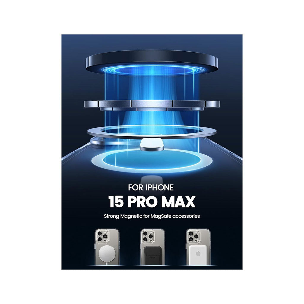 PROTECT MagSafe Case for iPhone 15 Pro Max – Clear, Anti-Scratch, Magnetic, Drop-Resistant | Model: MSIP15PM