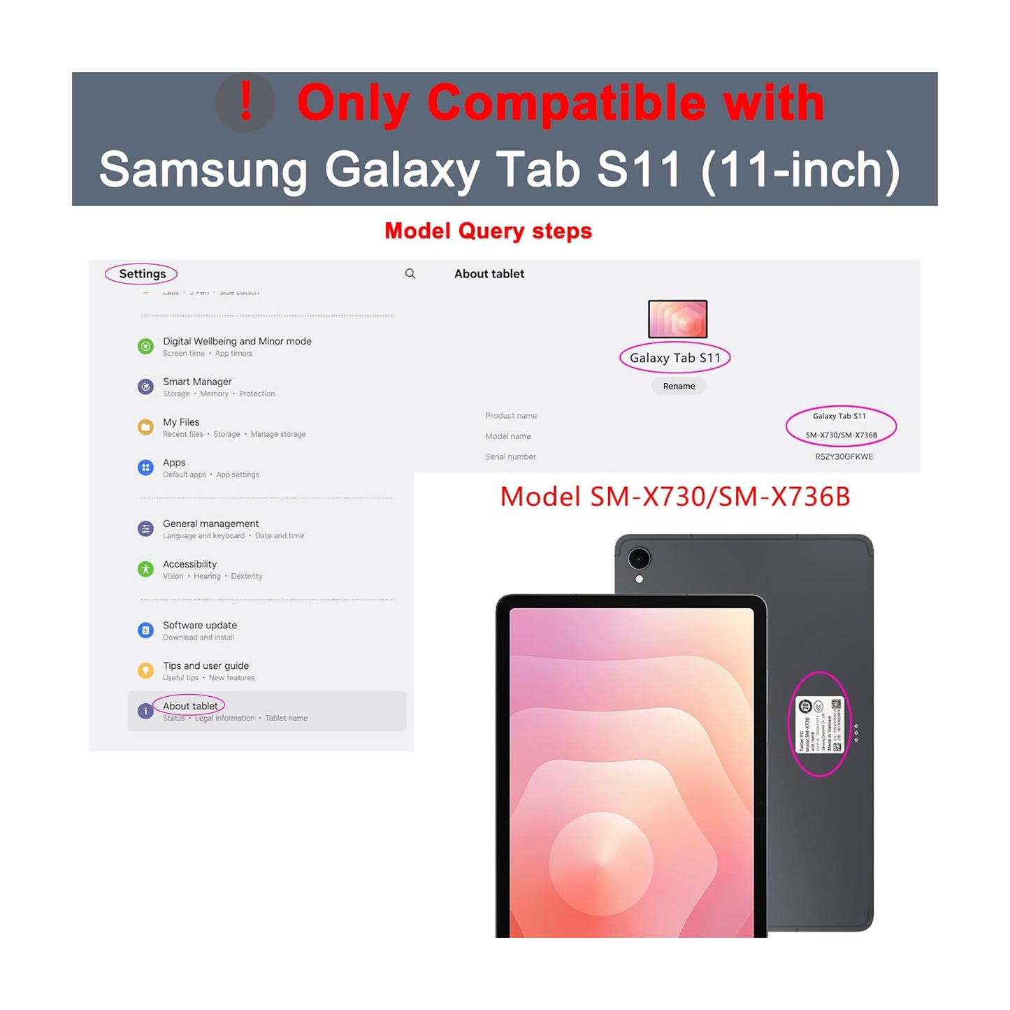 Samsung Galaxy Tab S11 Bluetooth Keyboard Case with Multi-Touch Trackpad | Backlit Bluetooth Keyboard Cover | Detachable Slim Protective Case by PROTECT
