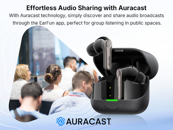 Air Pro 4+ Adaptive Noise Cancelling Wireless Earbuds, Qualcomm aptX Lossless, Snapdragon Sound, Dual Drivers, 6 Mics AI Clear Calls, Hi-Res Sound, LDAC, Bluetooth 6.0, 54H Playtime