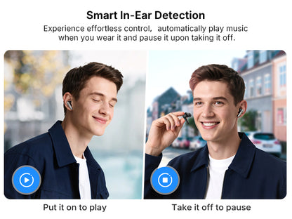 Air Pro 4+ Adaptive Noise Cancelling Wireless Earbuds, Qualcomm aptX Lossless, Snapdragon Sound, Dual Drivers, 6 Mics AI Clear Calls, Hi-Res Sound, LDAC, Bluetooth 6.0, 54H Playtime