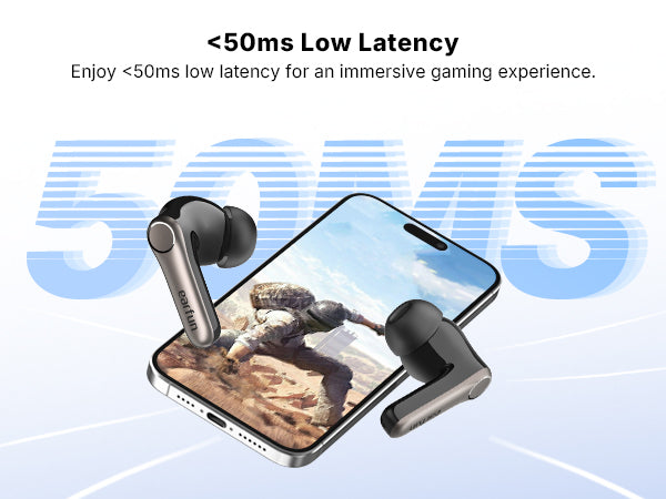 Air Pro 4+ Adaptive Noise Cancelling Wireless Earbuds, Qualcomm aptX Lossless, Snapdragon Sound, Dual Drivers, 6 Mics AI Clear Calls, Hi-Res Sound, LDAC, Bluetooth 6.0, 54H Playtime