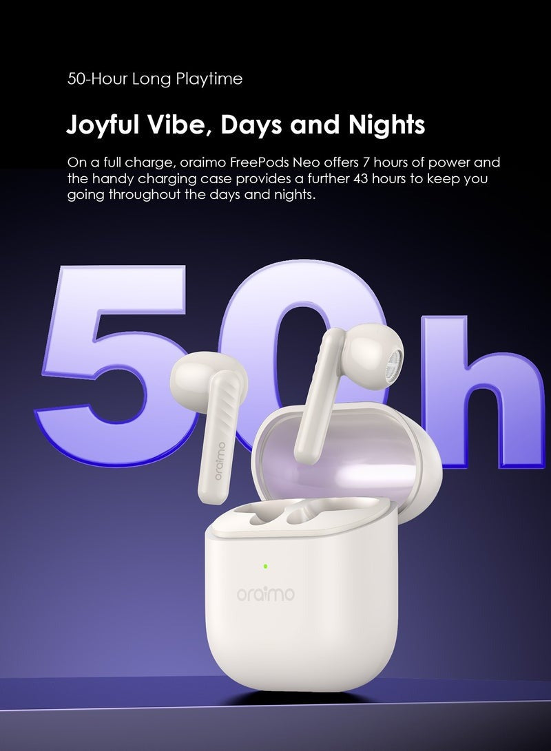 FreePods Neo True Wireless Earbuds 50H Play Time Bluetooth TWS Earphone with APP Control, Anifast Fast Charging,Sound360 Spatial Audio