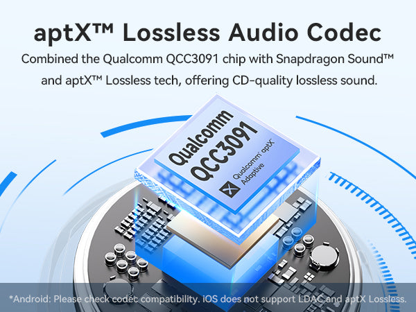 Air Pro 4 Adaptive Hybrid Noise Canceling Wireless Earbuds, Qualcomm Snapdragon Sound, aptX™ Lossless, 6 Mics AI CVC 8.0 Call, LDAC Hi-Res Audio, 52H Playtime, Bluetooth 5.4, in-Ear Detection