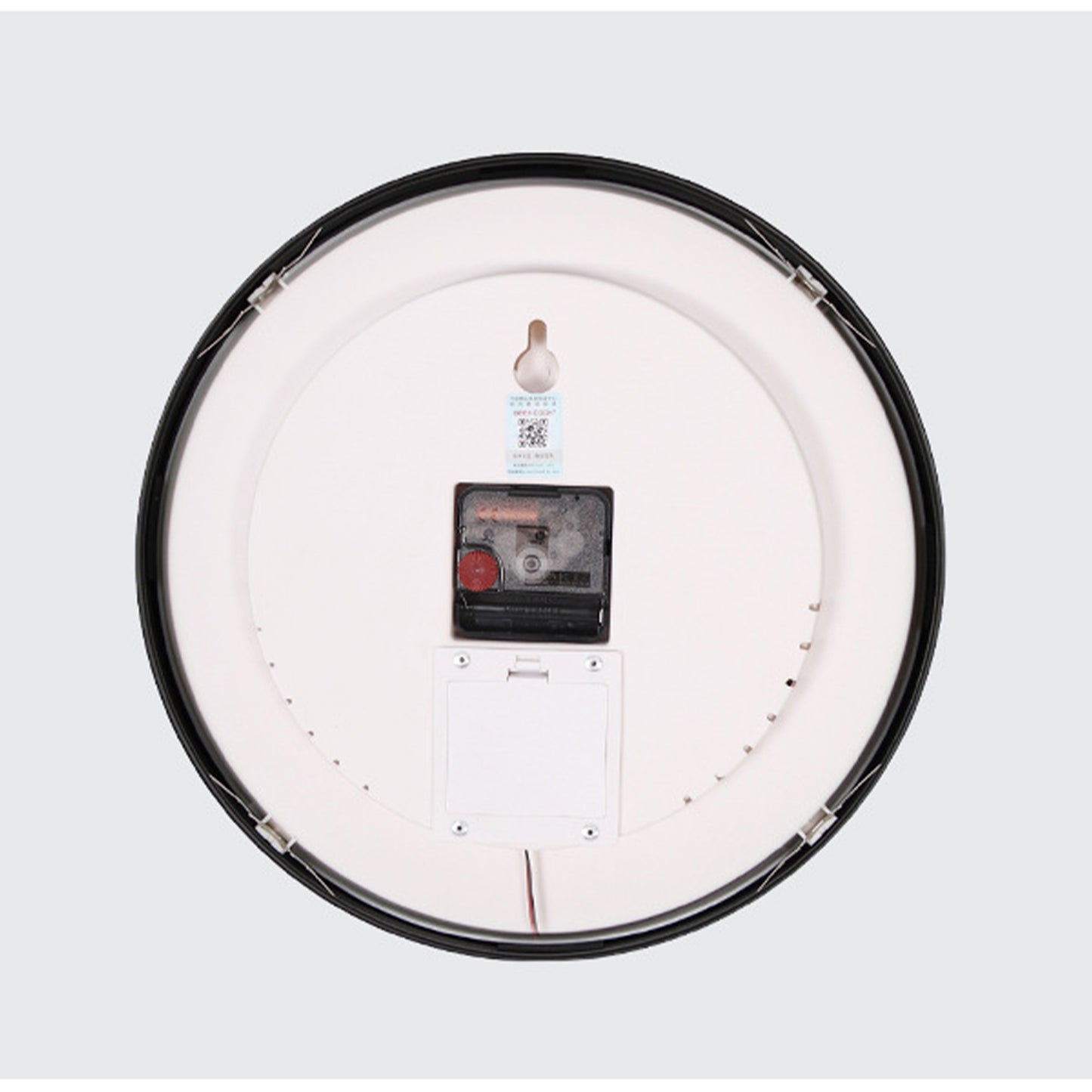 Silent Wall Clock Non-Ticking Large Numeral 30x30cm Voice Control LED Blue Light Battery Operated Quartz Classic Decor Wall Clock Easy to Read for Bedroom Home Kitchen Office School