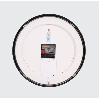 Silent Wall Clock Non-Ticking Large Numeral 30x30cm Voice Control LED Blue Light Battery Operated Quartz Classic Decor Wall Clock Easy to Read for Bedroom Home Kitchen Office School