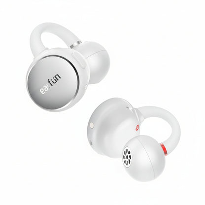 EarFun Clip Open Ear Headphones, Clip on Earphones Wireless Bluetooth 6.0 Headphones, Adaptive Comfort with Secure Fit, LDAC, 2 Mics AI ENC Call, Hi-Res Audio, 40H Playtime, IP55