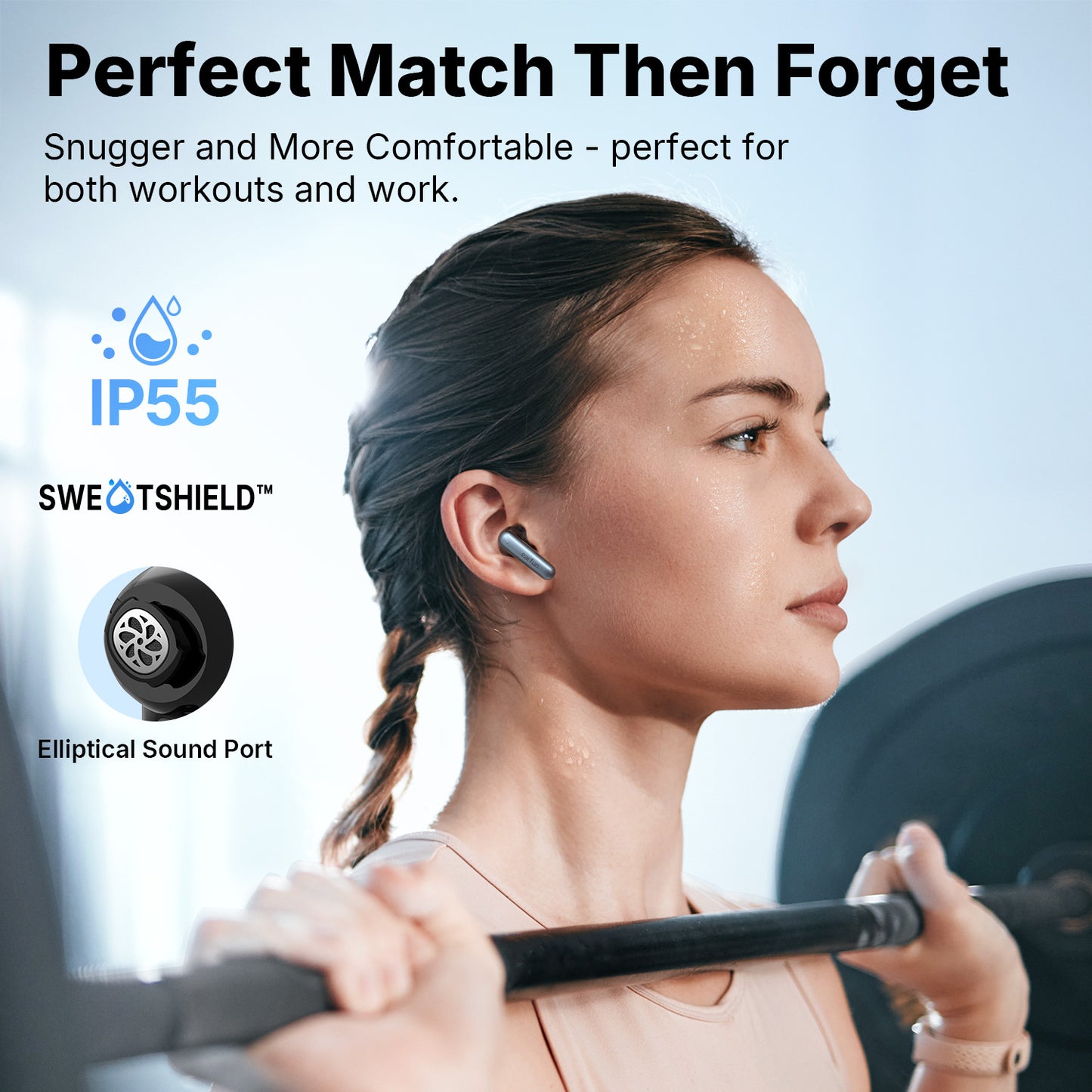 Air Pro 4i Noise Cancelling Wireless Earbuds, Hi-Res Sound with LDAC, 6 Mics AI ENC Clear Call, 40H Playtime, Surround Sound, Multipoint Connection, Bluetooth 5.4 Earbuds, Wireless Charging