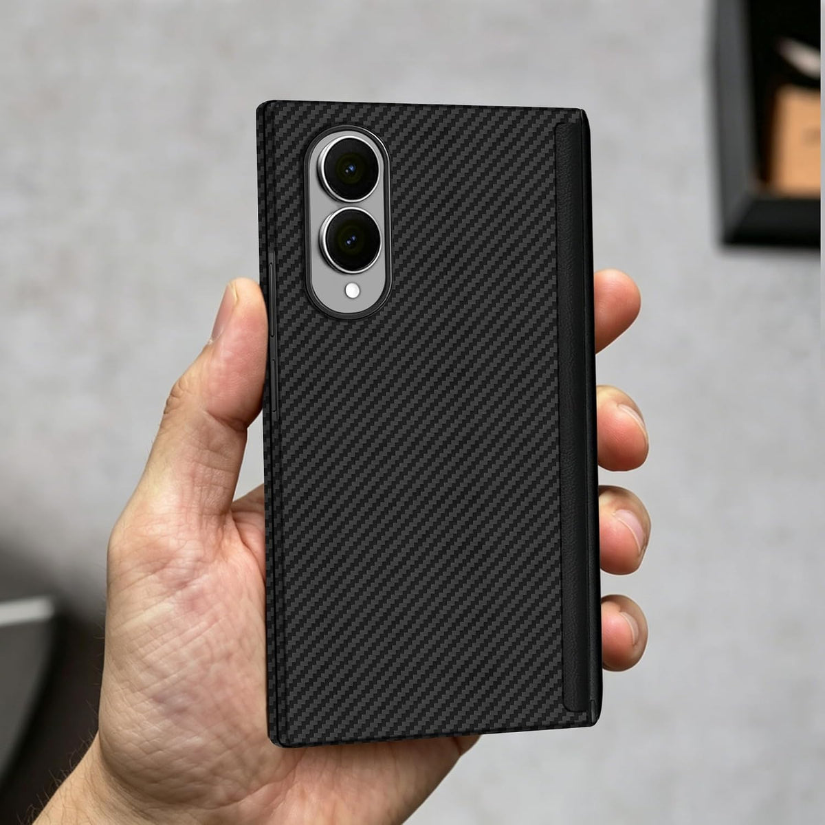 Samsung Galaxy Z Fold 8 Hinge Protection Carbon Fiber Case
