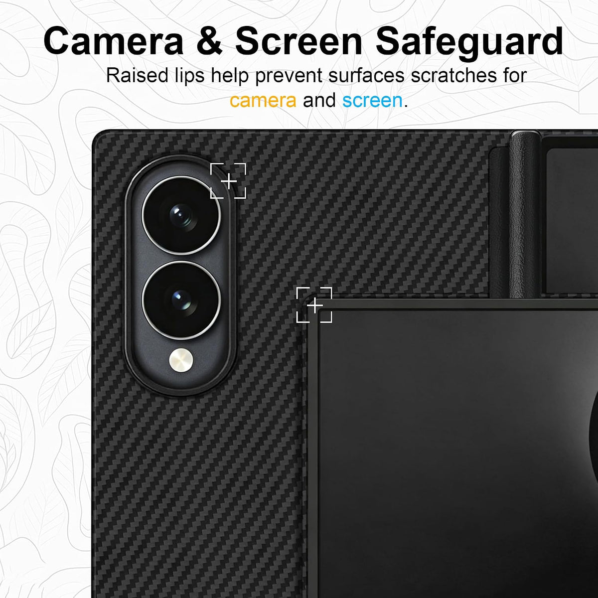 Samsung Galaxy Z Fold 8 Hinge Protection Carbon Fiber Case