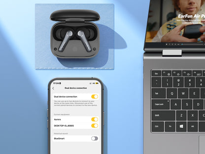 Air Pro 4 Adaptive Hybrid Noise Canceling Wireless Earbuds, Qualcomm Snapdragon Sound, aptX™ Lossless, 6 Mics AI CVC 8.0 Call, LDAC Hi-Res Audio, 52H Playtime, Bluetooth 5.4, in-Ear Detection