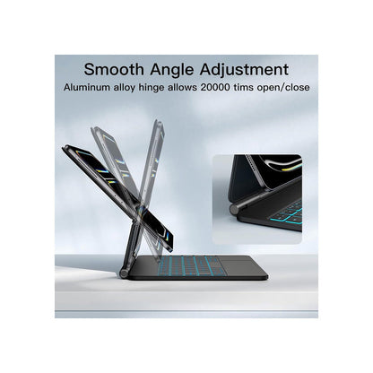 PROTECT Magnetic Tablet Keyboard | For iPad Pro 13-inch (2024) | Bluetooth | With Trackpad | Backlit | Black | Model: HL118-129S