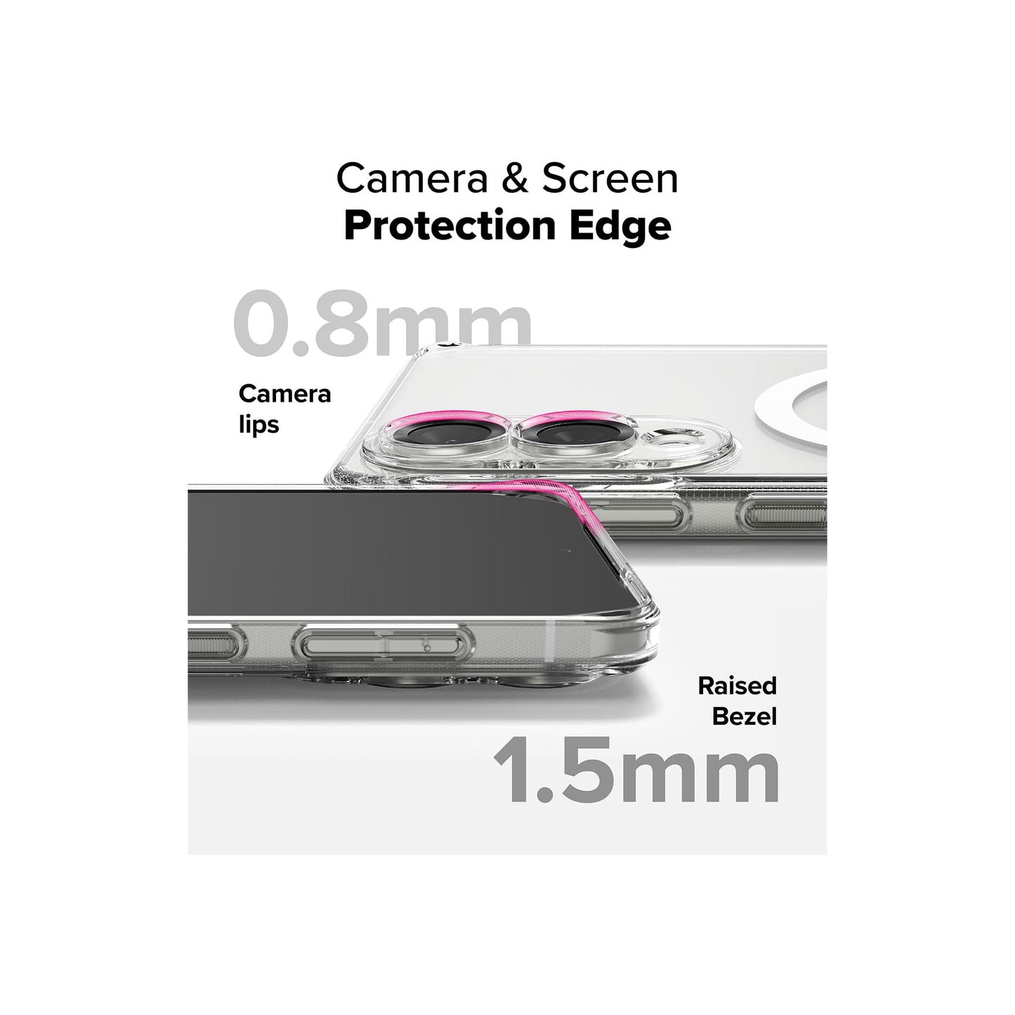 PROTECT Samsung S25 Edge Magnetic Clear Phone Case | Slim Design | MagSafe Compatible | Anti-Scratch Protection | Model: MSAMS25E