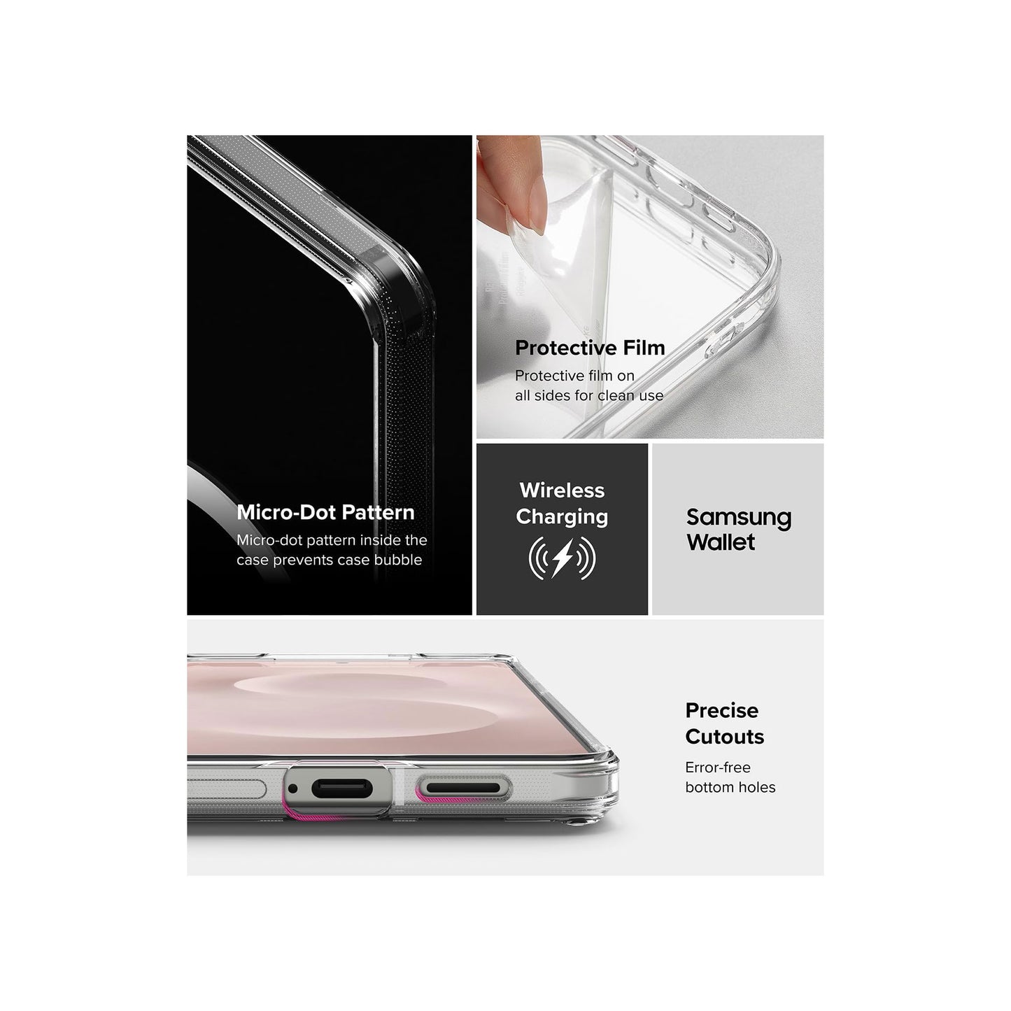 PROTECT Samsung S25 Edge Magnetic Clear Phone Case | Slim Design | MagSafe Compatible | Anti-Scratch Protection | Model: MSAMS25E