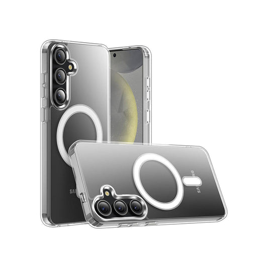 PROTECT Samsung S25 Magnetic Clear Case | MagSafe Compatible | Anti-Scratch | Dual-Layer Protection | Slim Fit | Model: MSAMS25