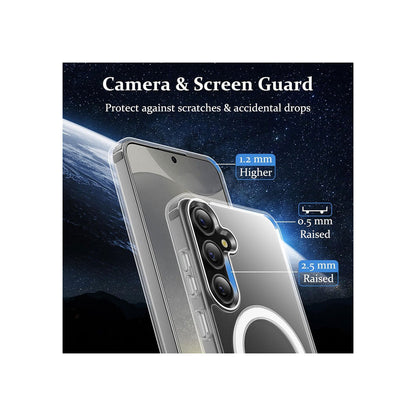 PROTECT Samsung S25 Plus Magnetic Clear Case | MagSafe Compatible | Shockproof TPU + Silicone Bumper | Slim Design | Model: MSAMS25P