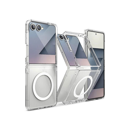 PROTECT Magnetic Clear Case for Samsung Galaxy Z Flip 7 | Slim Shockproof Design | Easy Snap-On Fit | Wireless Charging Friendly | Model: MSFLP7