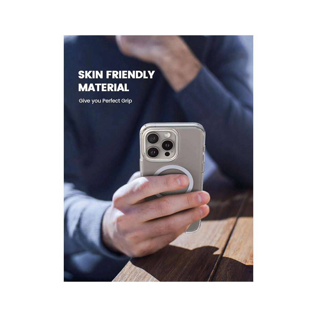 iPhone 15 Pro Clear Magsafe case with Premium Quality TPU Bumper Design 6.1 inches