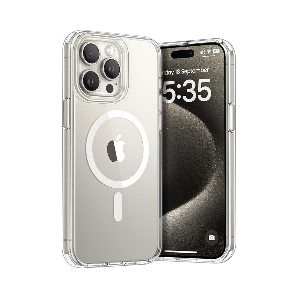 iPhone 15 Pro Clear Magsafe case with Premium Quality TPU Bumper Design 6.1 inches