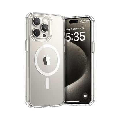 iPhone 15 Pro Clear Magsafe case with Premium Quality TPU Bumper Design 6.1 inches