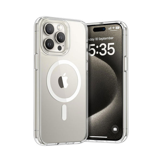 iPhone 15 Pro Clear Magsafe case with Premium Quality TPU Bumper Design 6.1 inches