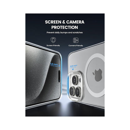 iPhone 15 Pro Clear Magsafe case with Premium Quality TPU Bumper Design 6.1 inches