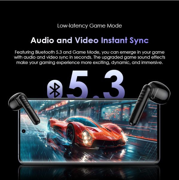 FreePods Neo True Wireless Earbuds 50H Play Time Bluetooth TWS Earphone with APP Control, Anifast Fast Charging,Sound360 Spatial Audio