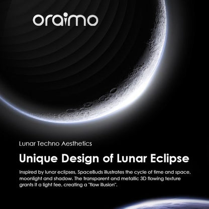 Oraimo OTW-630 SpaceBuds In Ear Bluetooth ANC Headphones, 40 Hours Playback, Bluetooth 5.4 with 4-Mic ENC, IP54 Waterproof, ANC Noise Cancelling Earphones