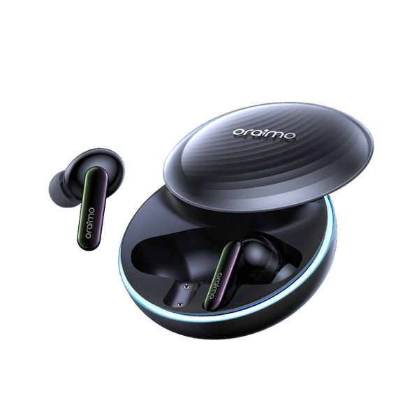Oraimo OTW-630 SpaceBuds In Ear Bluetooth ANC Headphones, 40 Hours Playback, Bluetooth 5.4 with 4-Mic ENC, IP54 Waterproof, ANC Noise Cancelling Earphones