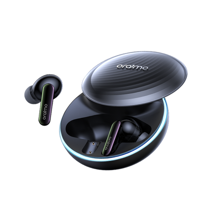 Oraimo OTW-630 SpaceBuds In Ear Bluetooth ANC Headphones, 40 Hours Playback, Bluetooth 5.4 with 4-Mic ENC, IP54 Waterproof, ANC Noise Cancelling Earphones