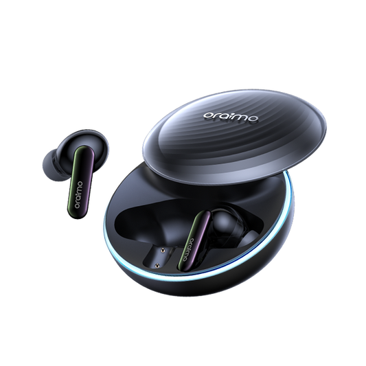 Oraimo OTW-630 SpaceBuds In Ear Bluetooth ANC Headphones, 40 Hours Playback, Bluetooth 5.4 with 4-Mic ENC, IP54 Waterproof, ANC Noise Cancelling Earphones