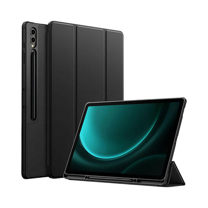 PROTECT Samsung Tab S10 FE+ Protective Tablet Cover | Trifold Stand | Auto Wake/Sleep | Silicone | Pencil Slot | Anti‑Fingerprint | Blue & Black