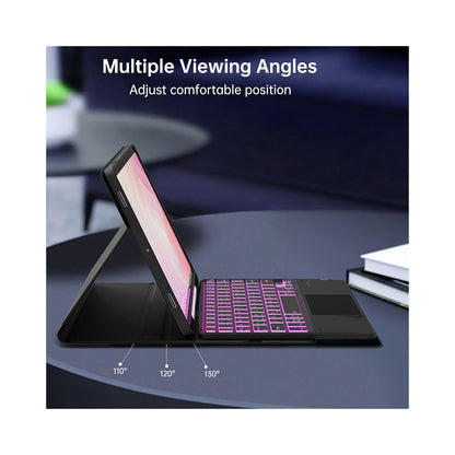 Samsung Galaxy Tab S11 Bluetooth Keyboard Case with Multi-Touch Trackpad | Backlit Bluetooth Keyboard Cover | Detachable Slim Protective Case by PROTECT