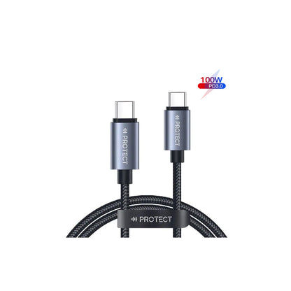 PROTECT 12-in-1 USB-C Docking Station with 100W C-C Cable | Dual DisplayPort 4K@120Hz + HDMI 4K@60Hz | Triple Monitor | USB 3.0 | Ethernet | SD/TF | Audio | For MacBook & Windows