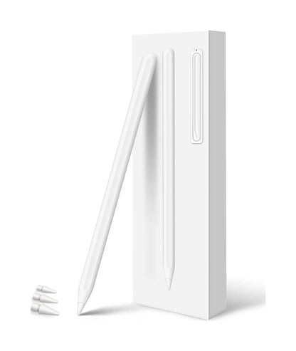 Protect W12 iPad Pencil for iPad Pro/ Air/ A16/ Mini with Palm Rejection - Magnetic Charging, High Precision, Stylus Pen for Drawing, Writing, and Note-Taking