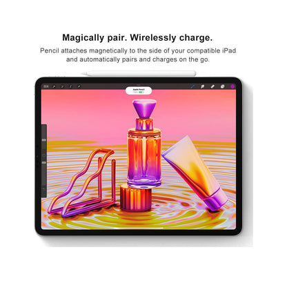 Protect W12 iPad Pencil for iPad Pro/ Air/ A16/ Mini with Palm Rejection - Magnetic Charging, High Precision, Stylus Pen for Drawing, Writing, and Note-Taking