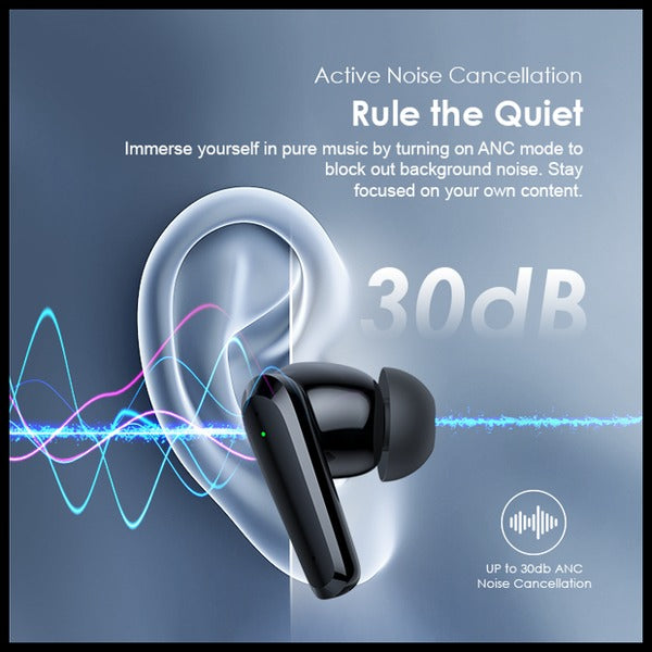Oraimo Rhyme Anc Noise Cancellation Thumping Bass True Wireless Earbuds Black OEB-E06DN